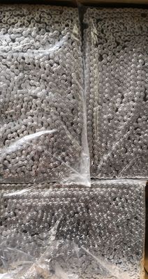 Silver 25H Stainless Conveyor Chain With 6.35mm Pitch